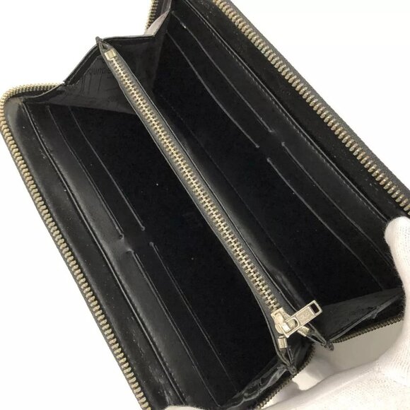 893126AF Dunhill Wallet Long Zip Around Black Canvas - Picture 5 of 9